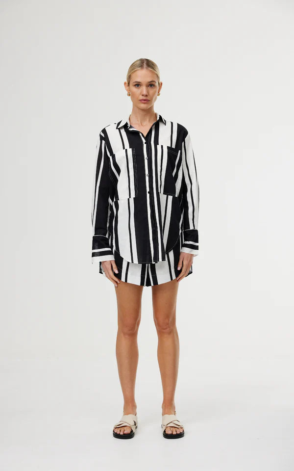 Kinney The Label Alma Shirt - Classic Chevron