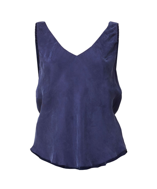 Once Was DelRay Reversible Cupro Cami - Lapis