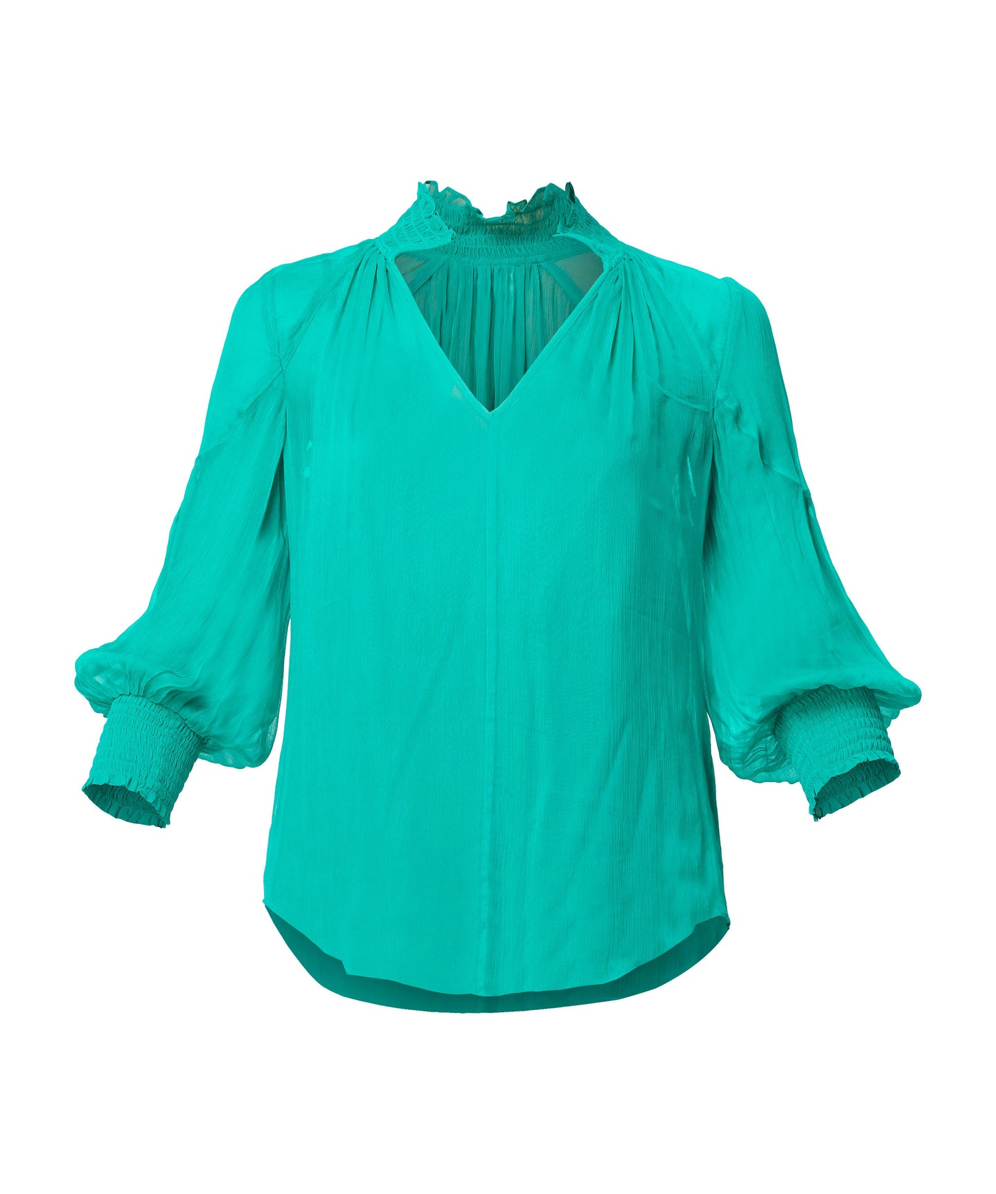 Once Was Lane Chiffon Blouse - Bay Green