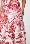 Once Was Sanibel Cotton Silk Skirt - Flamingo Flower