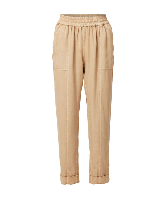 Once Was Tierra Rolled Cuff Tencel Twill Jogger - Sand