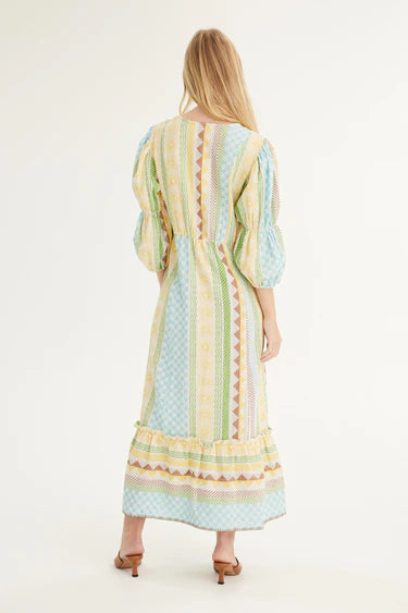 Summery Copenhagen Iris Midi Dress, Whisper White