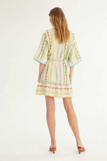 Summery Copenhagen Iris Mini Dress, Whisper White