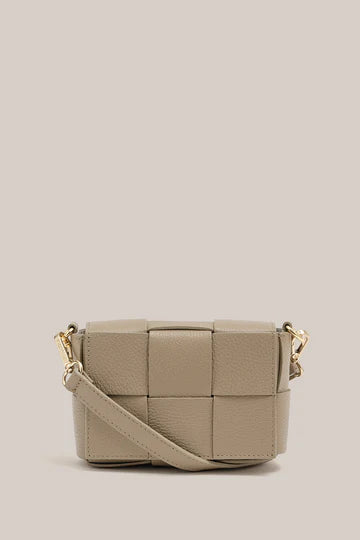 Vestirsi Margot Mini Leather Bag, Mushroom