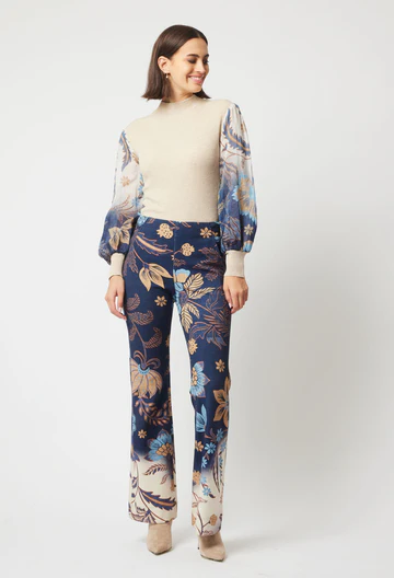 Once Was Getty Ponte Pant in Lotus Flower