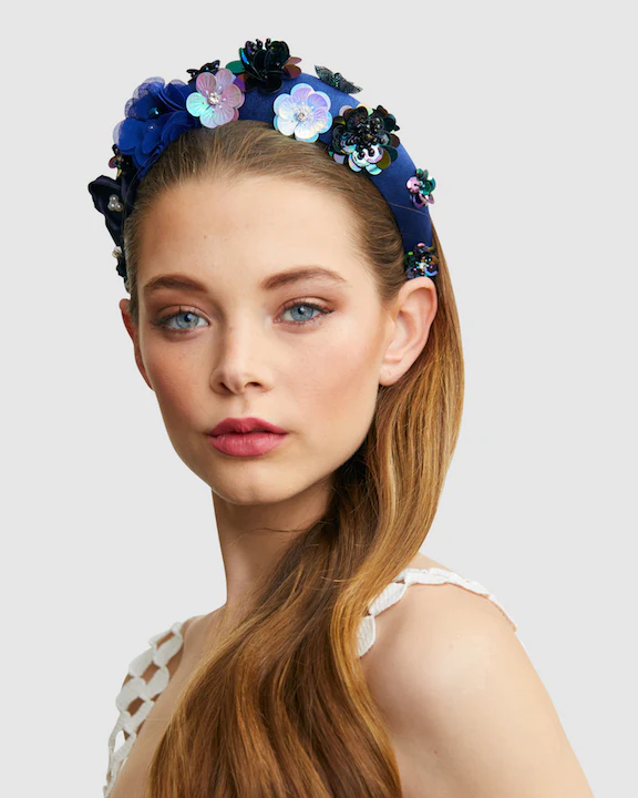 Ford Millinery Akira Headband - Blue