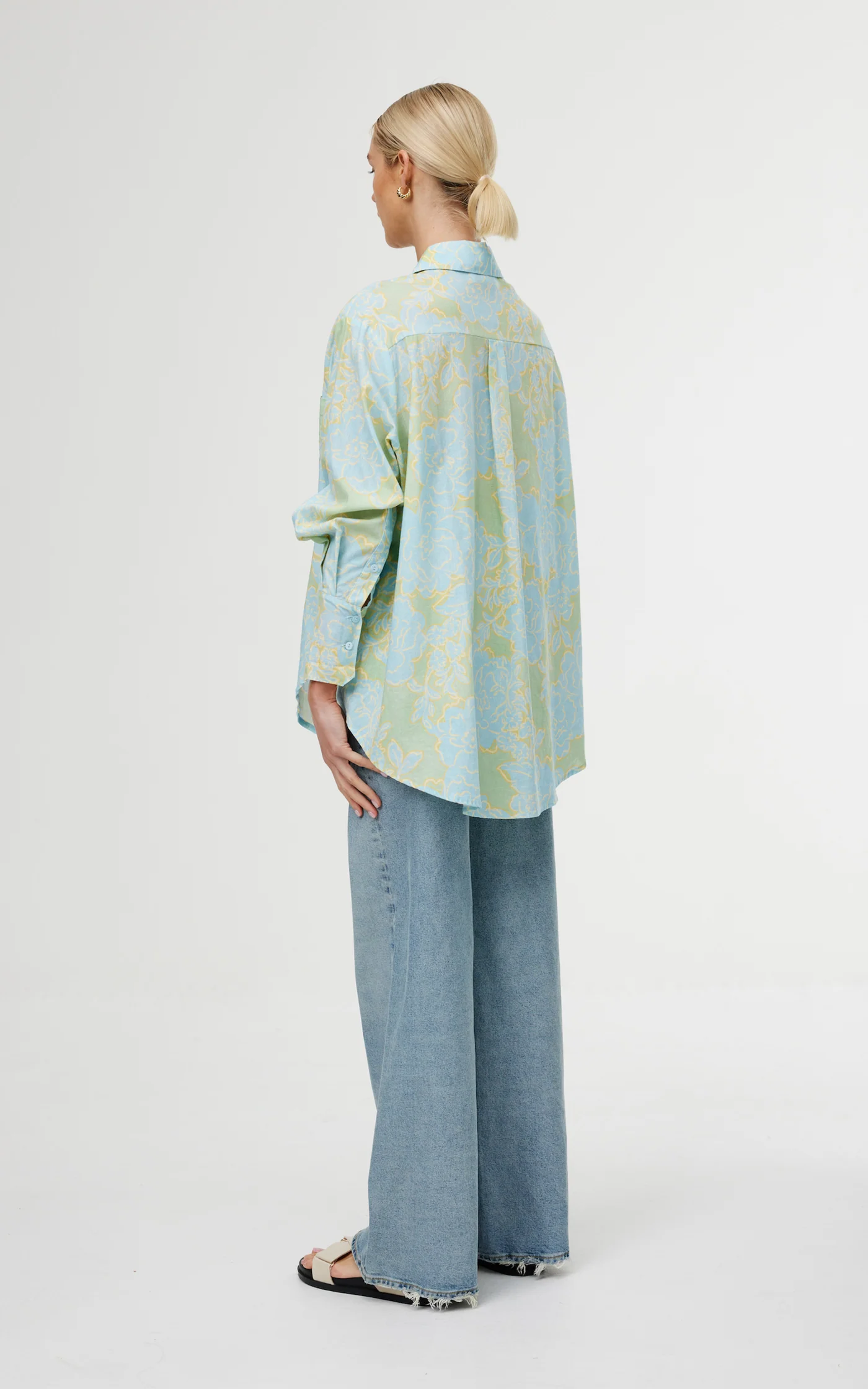 Kinney The Label Alma Shirt - Ocean Bloom