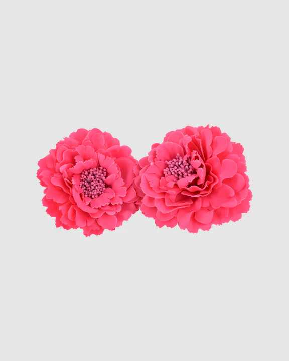 Ford Millinery Maria Clips - Hot Pink