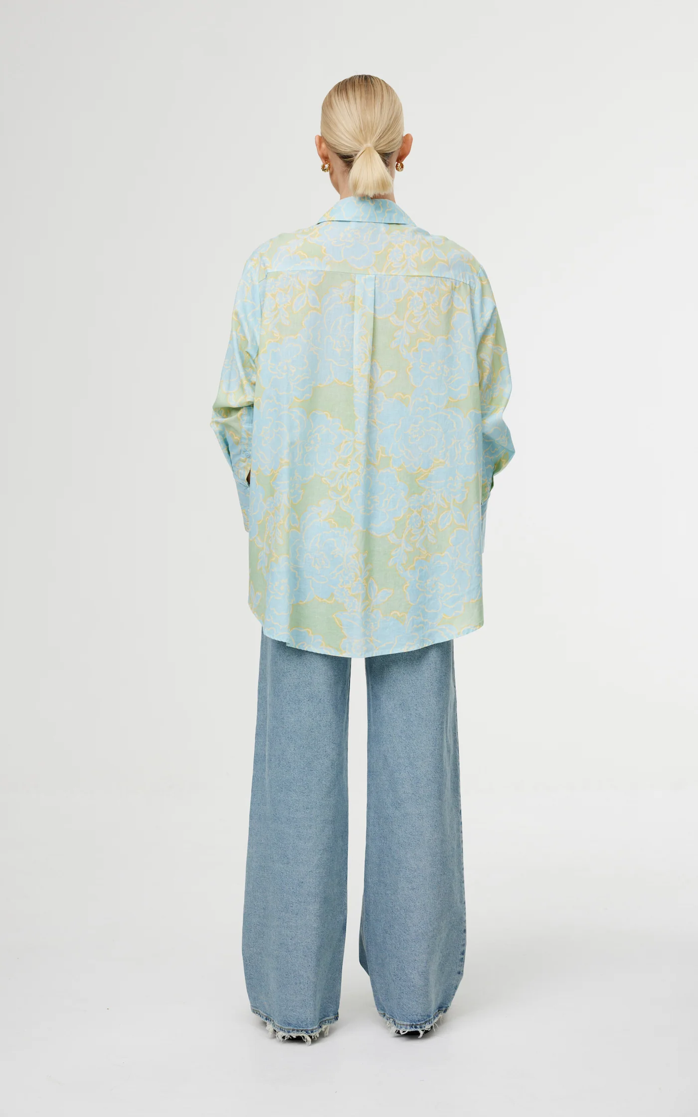 Kinney The Label Alma Shirt - Ocean Bloom