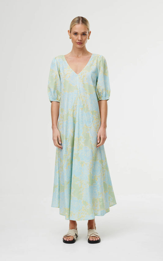 Kinney The Label June Dress - Ocean Bloom