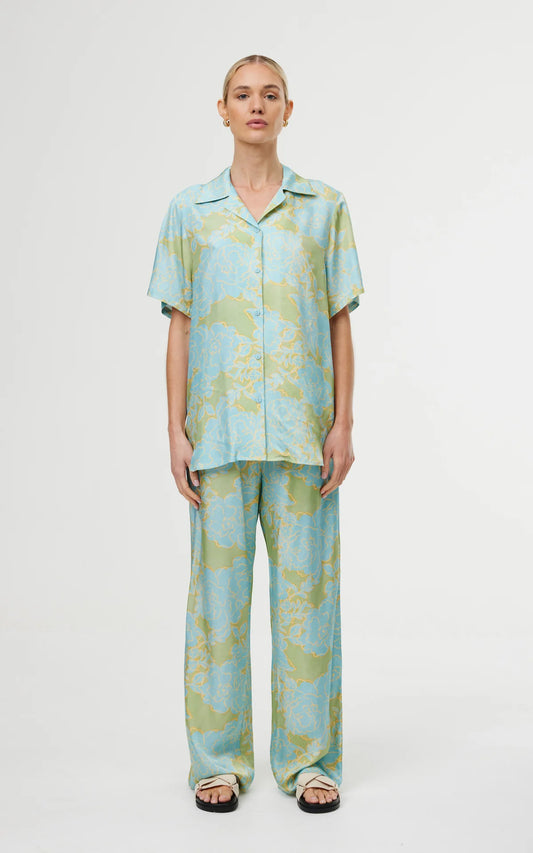 Kinney The Label Luisa Shirt - Ocean Bloom