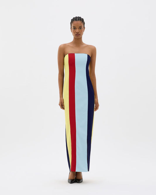 Muma World Panelwork Bandeau Dress