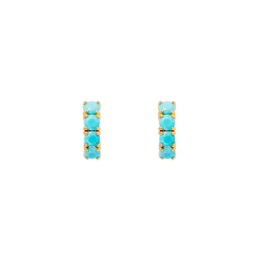 Fairley Amazonite Midi Hoops