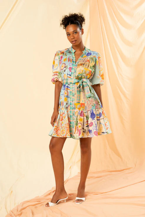 Kachel Nella Mini Shirt Dress